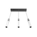 Avenue Lighting HF1900 The Original Glacier 3-lt 37" LED Pendant - Polished Chrome/Clear