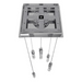 Avenue Lighting HF1900 The Original Glacier 5-lt 12" LED Pendant - Polished Chrome/Bubbled