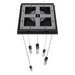 Avenue Lighting HF1900 The Original Glacier 5-lt 12" LED Pendant - Black/Bubbled