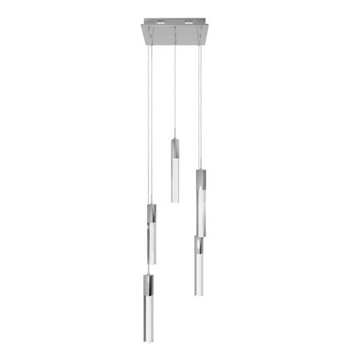 Avenue Lighting HF1900 The Original Glacier 5-lt 12" LED Pendant - Polished Chrome/Clear