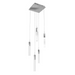 Avenue Lighting HF1900 The Original Glacier 5-lt 12" LED Pendant - Polished Chrome/Clear