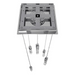 Avenue Lighting HF1900 The Original Glacier 5-lt 12" LED Pendant - Polished Chrome/Clear