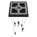 Avenue Lighting HF1900 The Original Glacier 5-lt 12" LED Pendant - Black/Clear