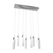 Avenue Lighting HF1900 The Original Glacier 7-lt 47" LED Pendant - Brushed Brass/Bubbled