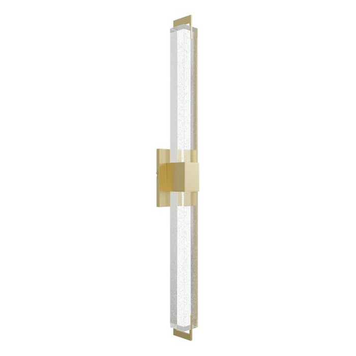 Avenue Lighting HF3012 The Original Glacier 1-lt 39" Tall LED Wall Sconce - Brushed Brass/Bubbled