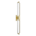 Avenue Lighting HF3012 The Original Glacier 1-lt 39" Tall LED Wall Sconce - Brushed Brass/Bubbled