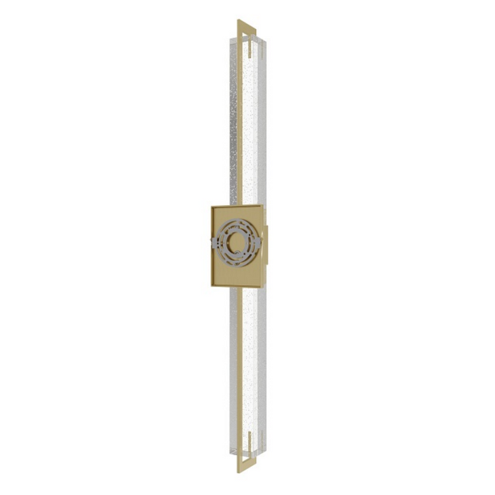 Avenue Lighting HF3012 The Original Glacier 1-lt 39" Tall LED Wall Sconce - Brushed Brass/Bubbled