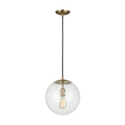 Visual Comfort 6701801 Leo Hanging Globe 1-lt 12" Pendant - Satin Brass