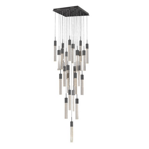 Avenue Lighting HF1904 The Original Glacier 25-lt 28" LED Pendant - Dark Bronze/Bubbled