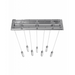 Avenue Lighting HF1900 The Original Glacier 7-lt 47" LED Pendant - Brushed Brass/Clear