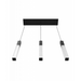 Avenue Lighting HF1900 The Original Glacier 3-lt 37" LED Pendant - Black/Bubbled