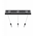 Avenue Lighting HF1900 The Original Glacier 3-lt 37" LED Pendant - Black/Bubbled