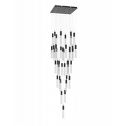 Avenue Lighting HF1903 The Original Glacier 41-lt 36" LED Pendant - Dark Bronze/Bubbled