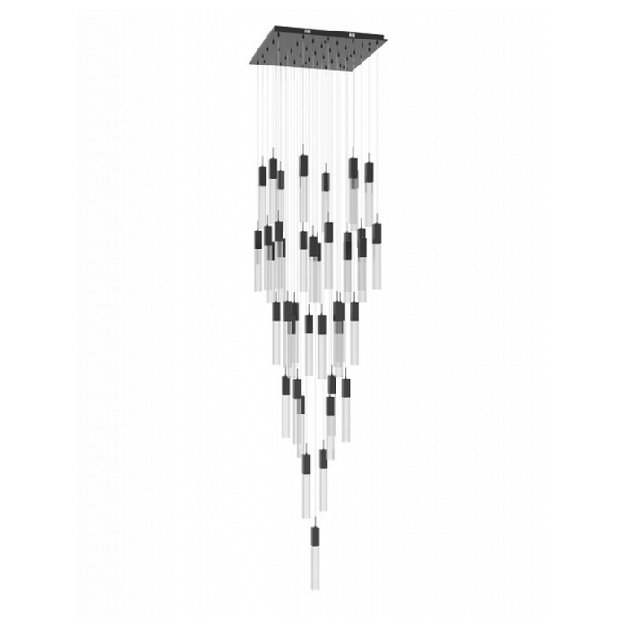 Avenue Lighting HF1903 The Original Glacier 41-lt 36" LED Pendant - Dark Bronze/Bubbled