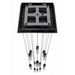 Avenue Lighting HF1905 The Original Glacier 13-lt 20" LED Pendant - Dark Bronze/Bubbled