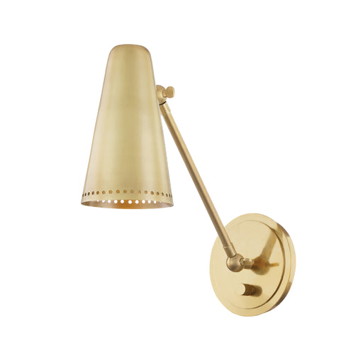 Hudson Valley 6731 Easley 1-lt 13" Tall Wall Sconce-Aged Brass