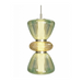 Avenue Lighting HF8970 Rosewood 2-lt 9" LED Pendant - Aged Brass/Green