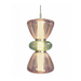 Avenue Lighting HF8970 Rosewood 2-lt 9" LED Pendant - Aged Brass/Purple