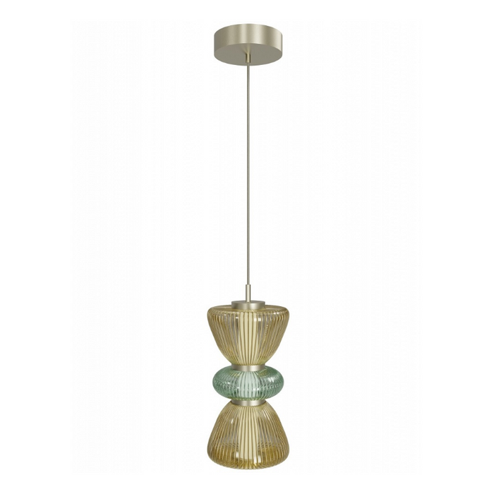 Avenue Lighting HF8970 Rosewood 2-lt 9" LED Pendant - Aged Brass/Yellow