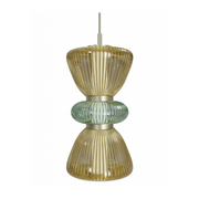 Avenue Lighting HF8970 Rosewood 2-lt 9" LED Pendant - Aged Brass/Yellow