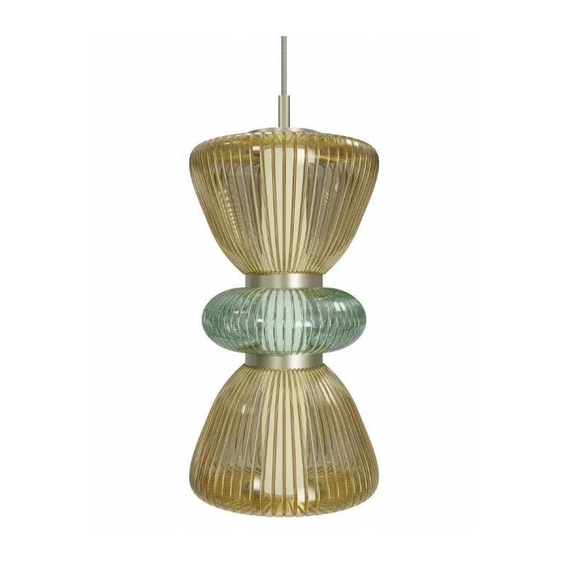 Avenue Lighting HF8970 Rosewood 2-lt 9" LED Pendant - Aged Brass/Yellow