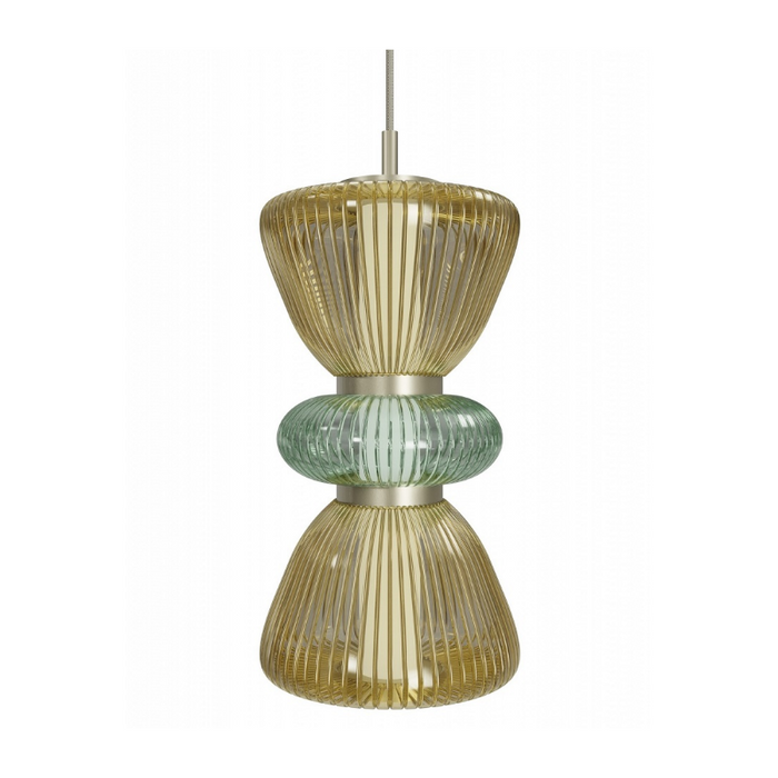 Avenue Lighting HF8970 Rosewood 2-lt 9" LED Pendant - Aged Brass/Yellow