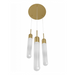 Avenue Lighting HF7403 Tribeca 3-lt 12" LED Pendant