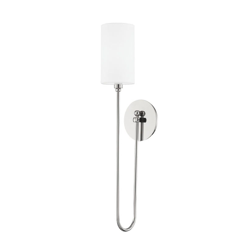 Hudson Valley 6800 Harlem 1-lt 24" Tall Wall Sconce-Polished Nickel