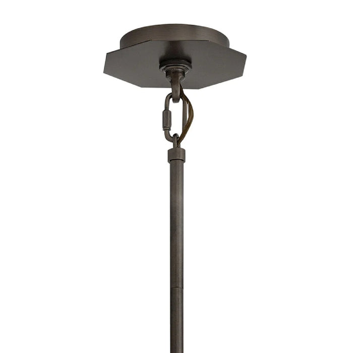 Hinkley 46995 Facet 12-lt 38" LED Chandelier - Black Oxide