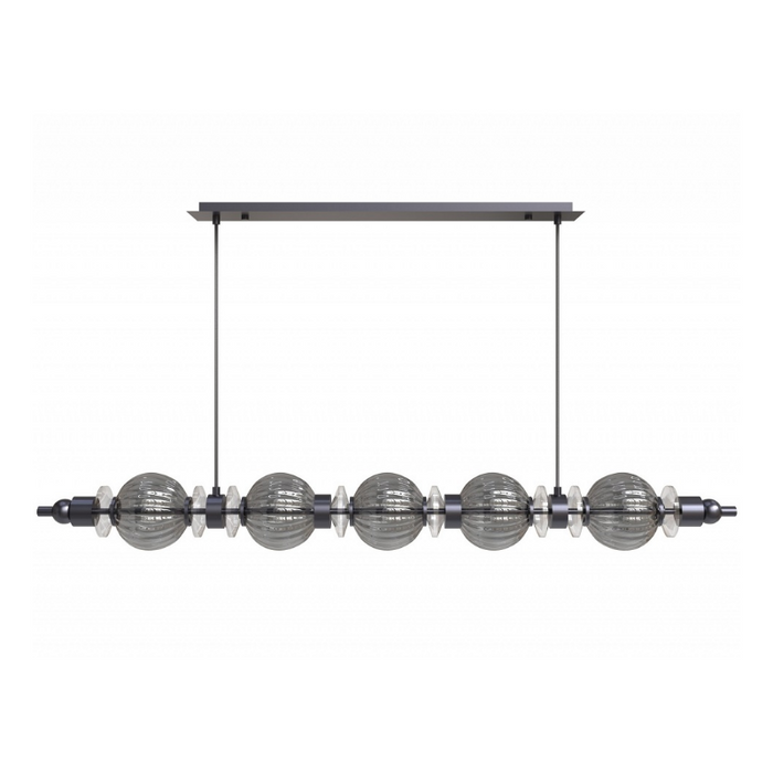 Avenue Lighting HF7955 Avra 5-lt 48" LED Pendant - Black