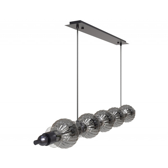 Avenue Lighting HF7955 Avra 5-lt 48" LED Pendant - Black