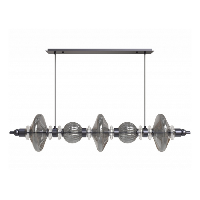 Avenue Lighting HF7977 Avra 5-lt 45" LED Pendant - Black