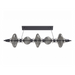 Avenue Lighting HF7977 Avra 5-lt 45" LED Pendant - Black
