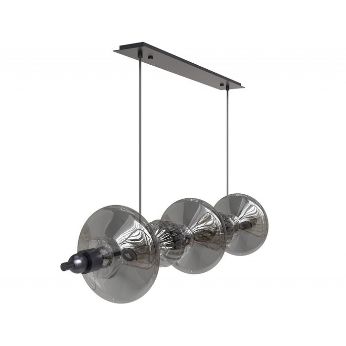 Avenue Lighting HF7977 Avra 5-lt 45" LED Pendant - Black