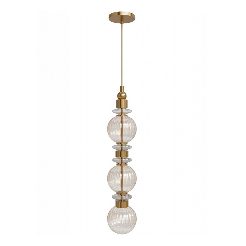 Avenue Lighting HF7903 Avra 1-lt 5" LED Pendant - Aged Brass