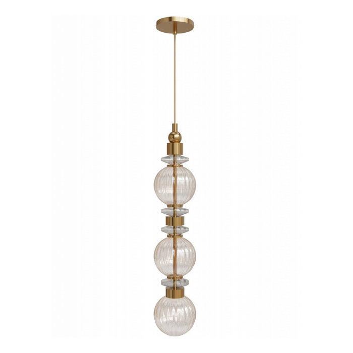 Avenue Lighting HF7903 Avra 1-lt 5" LED Pendant - Aged Brass