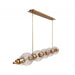 Avenue Lighting HF7955 Avra 5-lt 48" LED Pendant - Aged Brass