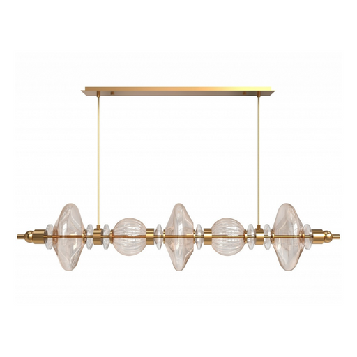 Avenue Lighting HF7977 Avra 5-lt 45" LED Pendant - Aged Brass