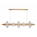 Avenue Lighting HF7977 Avra 5-lt 45" LED Pendant - Aged Brass