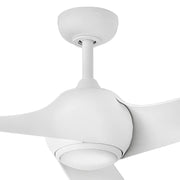 Hinkley 907256 Tiburon 56" Smart Ceiling Fan with LED Light Kit - Matte White