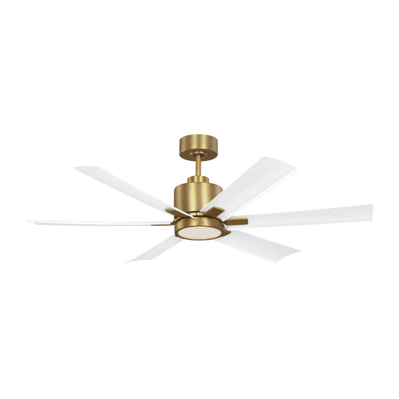 Generation Flera 52" Hugger Ceiling Fan with LED Light Kit - Brushed Brass