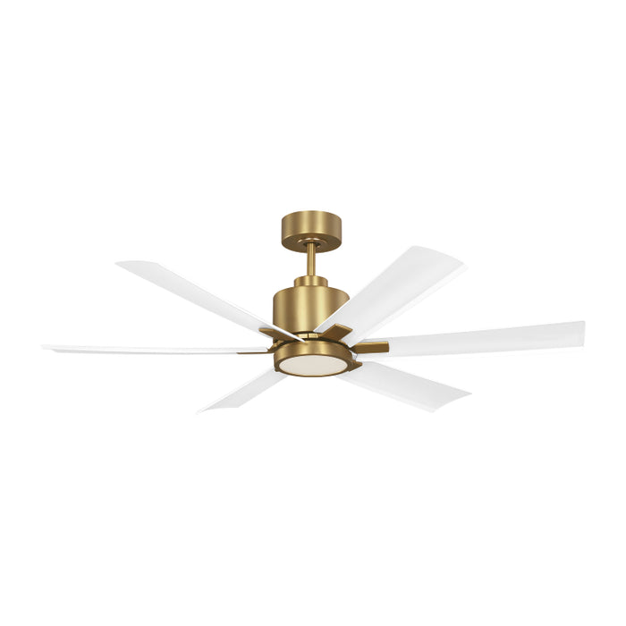 Generation Flera 52" Hugger Ceiling Fan with LED Light Kit - Brushed Brass