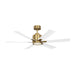 Generation Flera 52" Hugger Ceiling Fan with LED Light Kit - Brushed Brass
