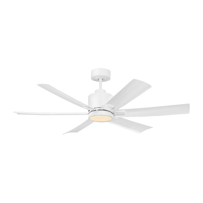 Generation Flera 52" Hugger Ceiling Fan with LED Light Kit - Matte White