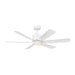 Generation Flera 52" Hugger Ceiling Fan with LED Light Kit - Matte White