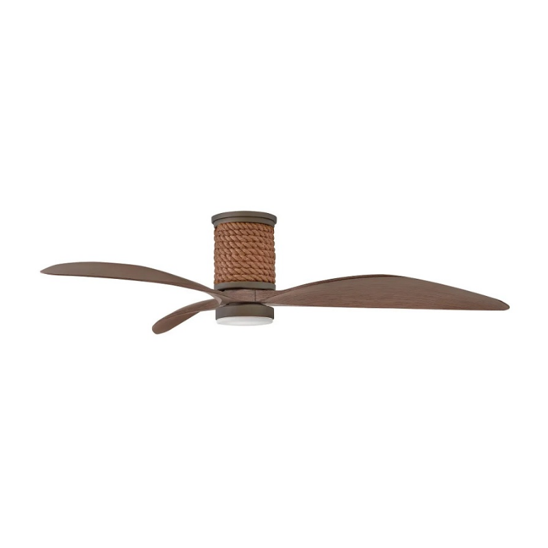 Hinkley 943160 Marin Flush 60" Smart Ceiling Fan with LED Light Kit - Metallic Matte Bronze