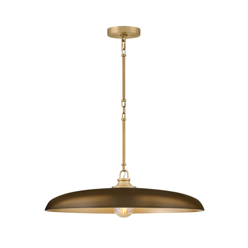 Hinkley 48165 Sadie 1-lt 24" LED Chandelier-Lacquered Brass with Heritage Bronze