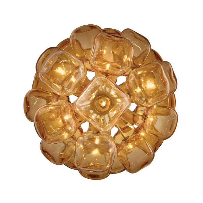 Fredrick Ramond FR46858 Perriand 40-lt 30" LED Chandelier - Unlacquered Brass