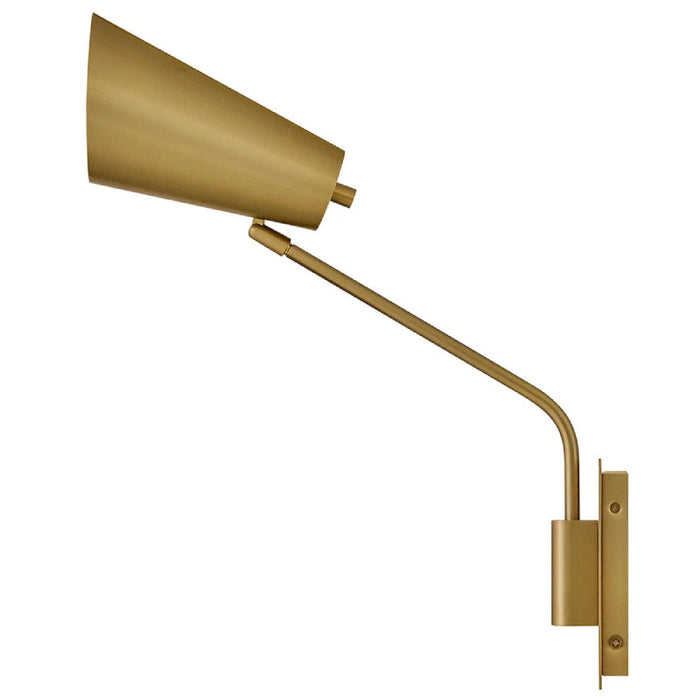 Hinkley 48310 Bray 1-lt 17" Tall LED Swing Arm Wall Sconce - Lacquered Brass