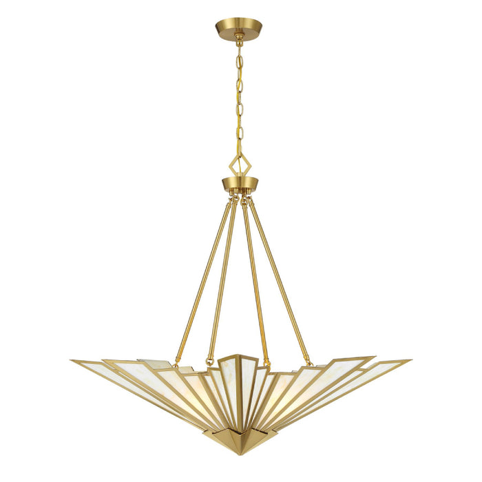 Savoy House 7-1038-4 Rivage 4-lt 36" Pendant - Warm Brass